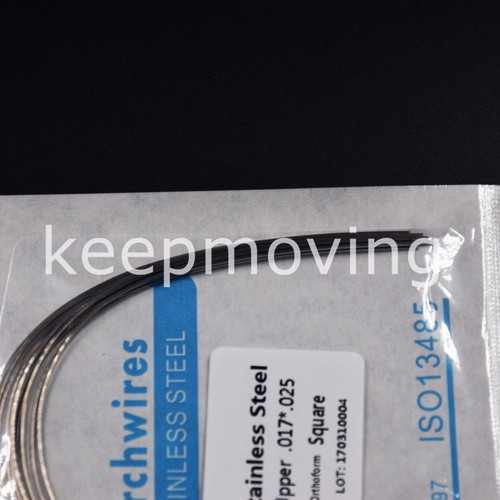 10 Packs Dental Orthodontic Stainless Steel Rectangular Arch Wire Upper + Lower - Picture 27 of 99