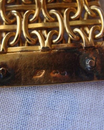 SCHÖNES FRANZÖSISCHES ARMBAND 18K GELBGOLD & DIAMANT MIT FRANZÖSISCHEN PUNZEN - Bild 12 von 12