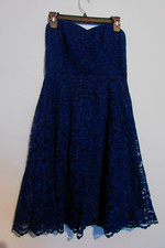 Davids Bridle Womans Blue Formal Dress Size 4 EUC!!!