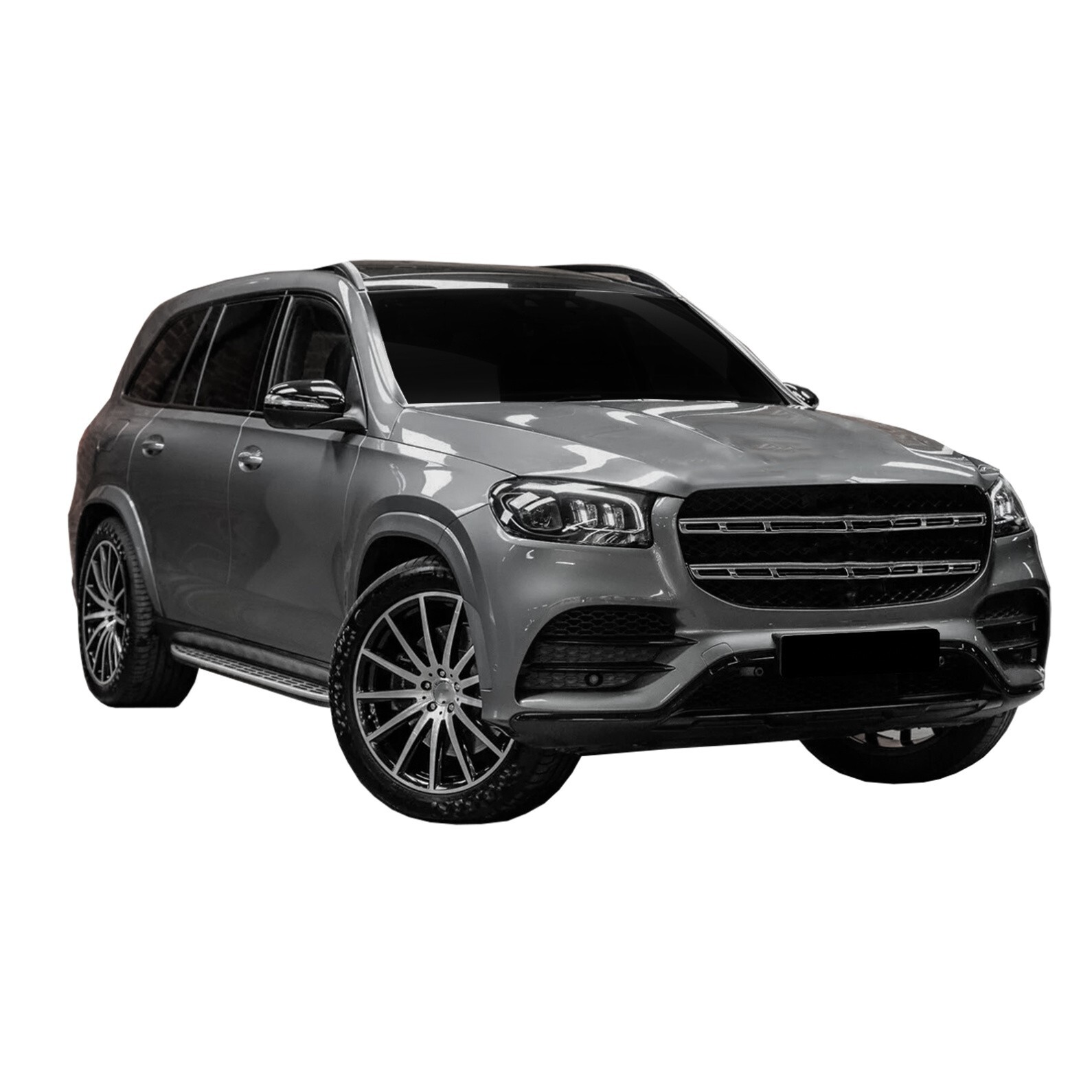 Marche-pieds Mercedes GLS X167 en aluminium premium look AMG