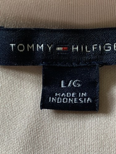 NEW Tommy Hilfiger stretch Career/Party sheath dress stripe Black Pink White L - Picture 9 of 10