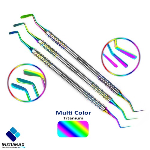 Dental Composite Filling Instruments Flat Plastic Multi Color Coated Set of 3 - Picture 9 of 9