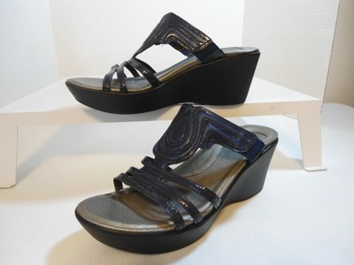 naot navy blue sandals