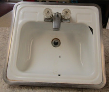 Vintage Bathroom Drop in Sink