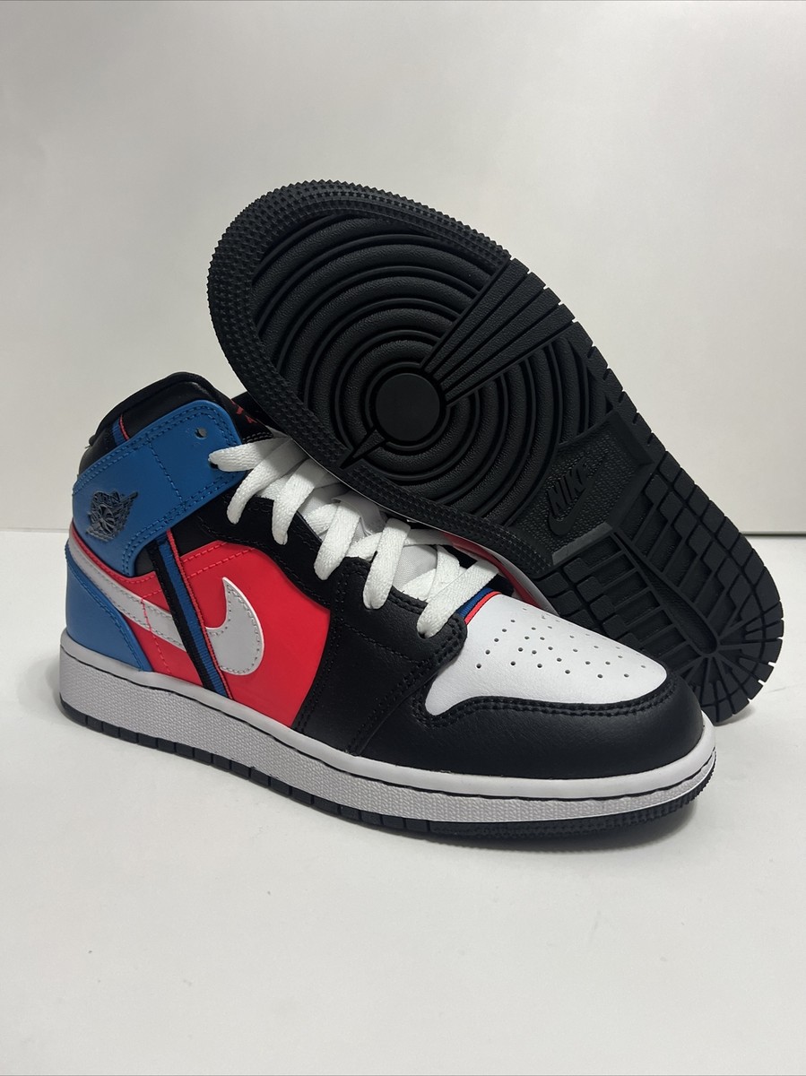 Nike Air Jordan Mid GS Game Time Black Blue Crimson Orbit