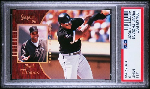 1996 Select FRANK THOMAS #11 Artist  Proof PSA 9 Rare Pop 1