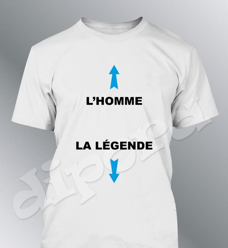 Tee shirt l'Homme la légende humour legende homme dragueur lover sex machine - Picture 7 of 9