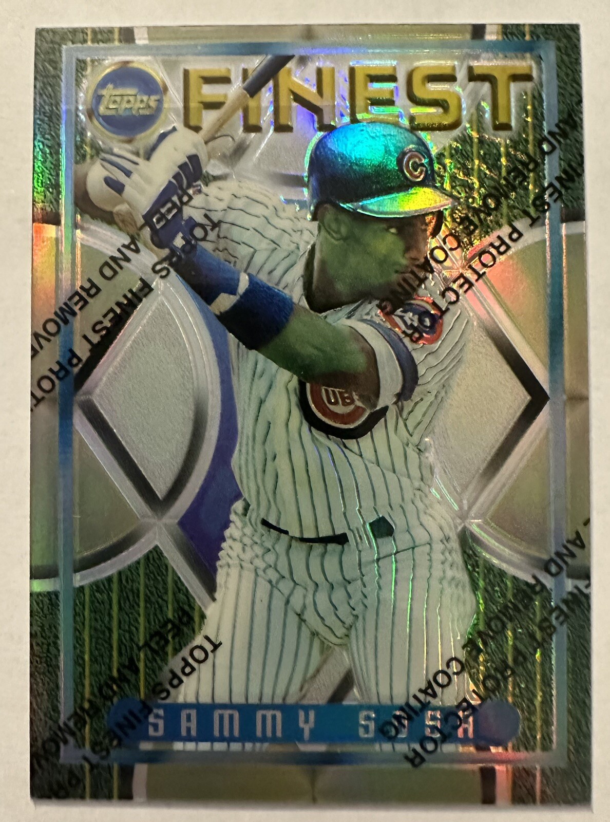 1995 Topps Finest Refractor Sammy Sosa #197