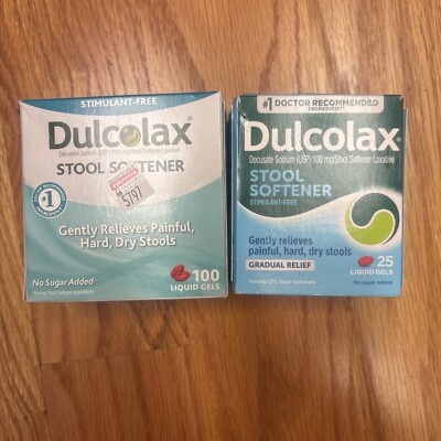 Dulcolax Stool Softener - Docusate Sodium - 125 Liquid Gels