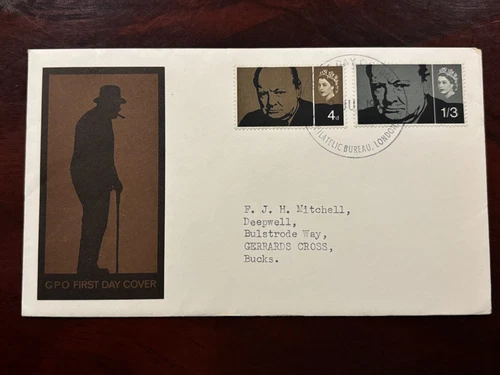 United Kingdom 1965 - Winston Churchill GPO FDC stamps set Philatelic Bureau