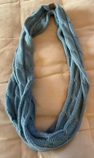 C.C Exclusives Women's Light Blue Warm Infinity Scarf 100% Acrylic One Size