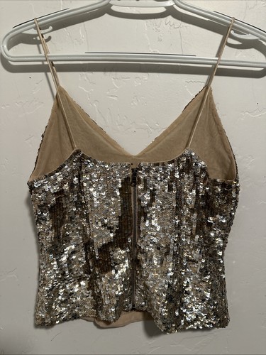 Alice + Olivia Metallic Sequin Tank Top - Picture 8 of 11