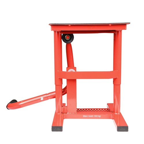 BikeTek Motocross Red Lift Comp MX Bike Stand - Heavy Duty Off-Road Stand - Picture 6 of 7