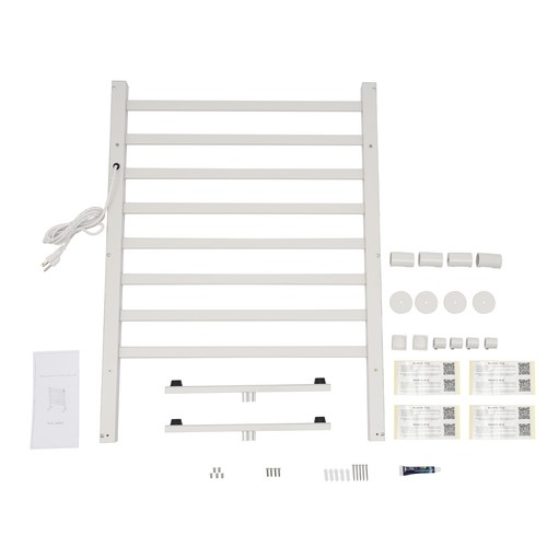 Scaldasalviette 8 Bar Riscaldato 32,7" Scaldasalviette Libera Installazione per Bagno - Foto 2 di 23
