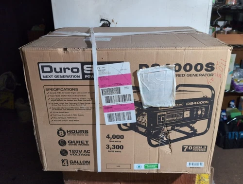 Portable Generator, 4000-Watt 7 HP by DuroStar DS4000S **LOCAL PICKUP ONLY**