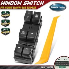 Front Driver Left Window Switch Wdriver Auto Down For Hyundai Elantra 2013-2016 Front Driver Left Window Switch Wdriver Auto Down For Hyundai Elantra 2013-2016