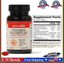 SUPER B-COMPLEX Biotin B1 B2 B3 B6 B7 Folic Acid B12 Boost Energy Antioxidant