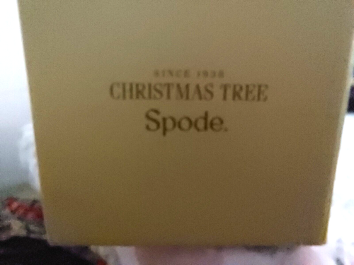 Spode Christmas Tree Mug and Coaster set ceramic approximately 4 1/2x4 1/2 - Picture 3 of 5