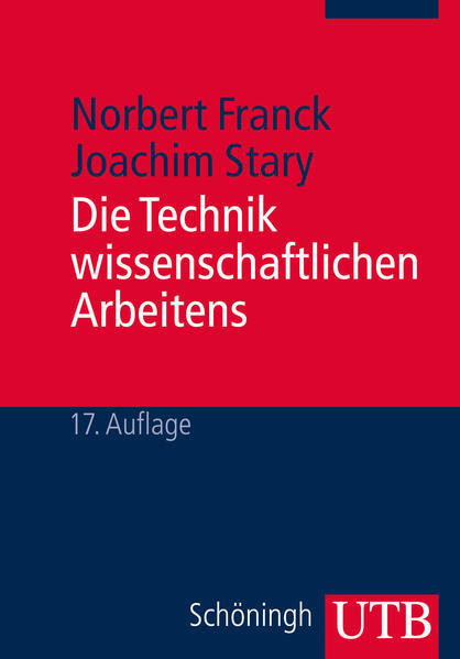 Thumbnail - Die Technik Wissenschaftlichen Arbeitens | Norbert Franck, Joachim
