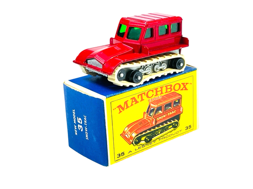 Matchbox Lesney No. 35 Snow-Trac Truck w/E1 Style Box