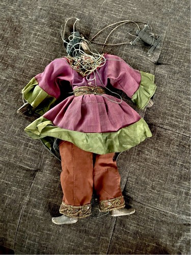 Antique Wood Burmese Puppet Doll Zawgyi Marionettes Figure - Picture 11 of 13