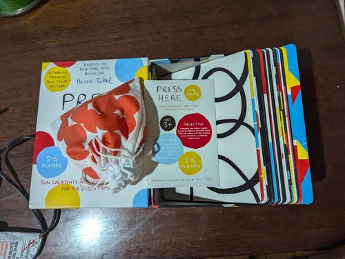 Press Here The Game + Board Book Set Herve Tullet Creativity Visual Imagination - Picture 2 of 3