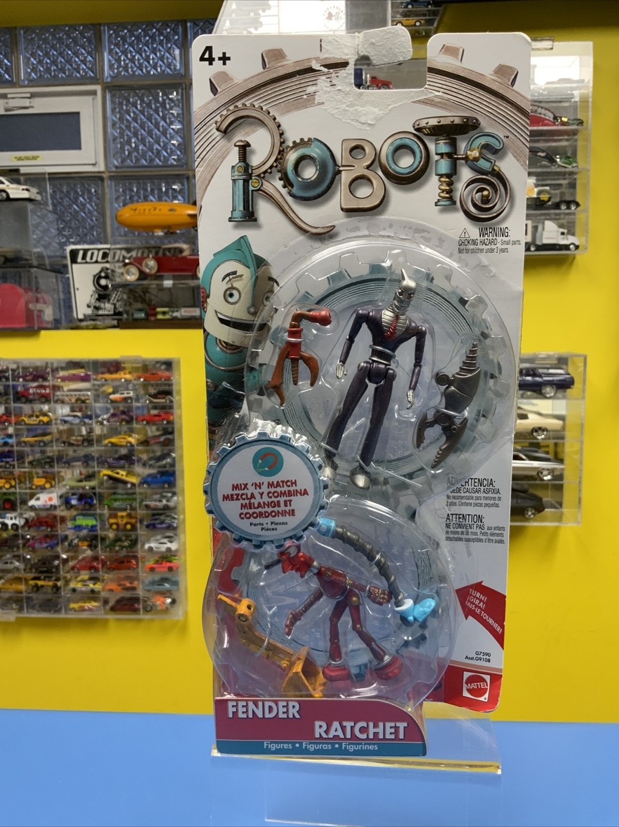 2004 Mattel Robots Movie Mix N' Match Fender and Ratchet 2004 Mattel Robots Movie Mix N' Match Fender and Ratchet