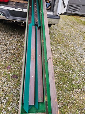 Brunswick Billiard rails 9 foot super rare! With super  rare orginal Brunswick 