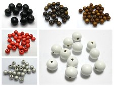 100 Round Wood Beads 12mm 1/2" Wooden Beads Color for Choice