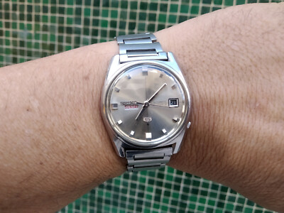 SEIKO 5 AUTOMATIC 6119 8095 BRACELET ALL ORIGINAL TWO WINDOWS DAY