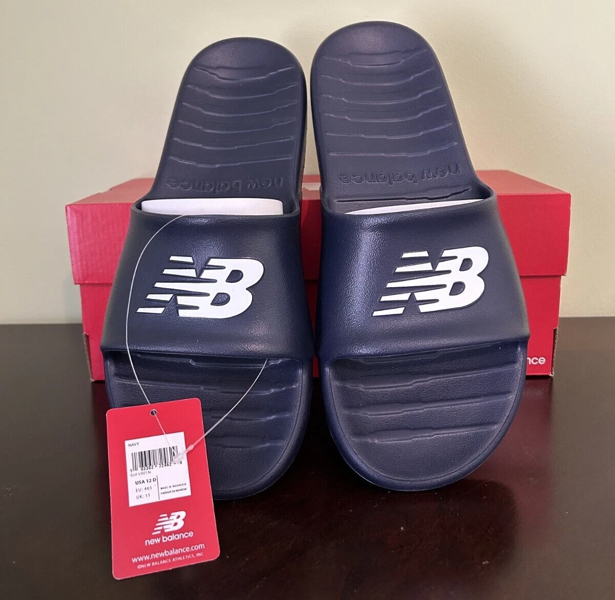 New balance clearance slip on sandals