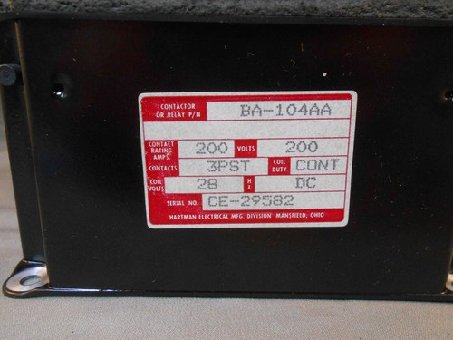 BA-104AA HARTMAN RELAY NEW OLD STOCK - Bild 2 von 7
