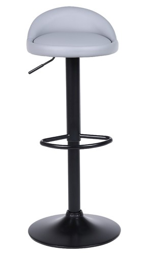 3 x Bar Stools Faux Leather Kitchen Low Back Breakfast Bar Chair GREY, BLACK - Picture 36 of 36