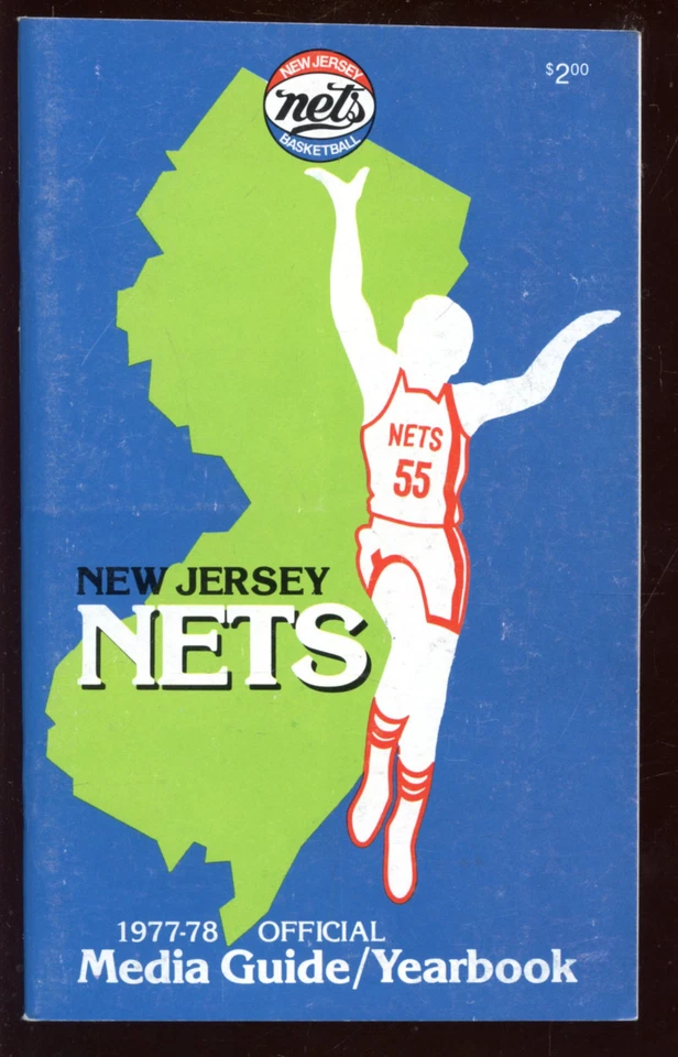 1977/1978 NBA Basketball New Jersey Nets Media Guide EX+ - Image 1 of 1
