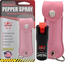 Self Defense Pepper Spray - 1/2 Oz Compact Size Maximum Strength Police Grade Fo