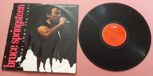 Bruce Springsteen UK import 12" 45 EP Tougher Than The Rest 1988 CBS BRUCE T3