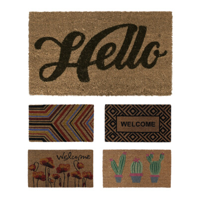 Coconut Doormat Entrance Mat Natural Fiber Non-slip Bottom 40x70 cm