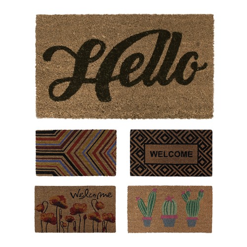 Kokosmatte Eingangsteppich Naturfaser Rutschfester Boden 40x70 Cm - Bild 1 von 17
