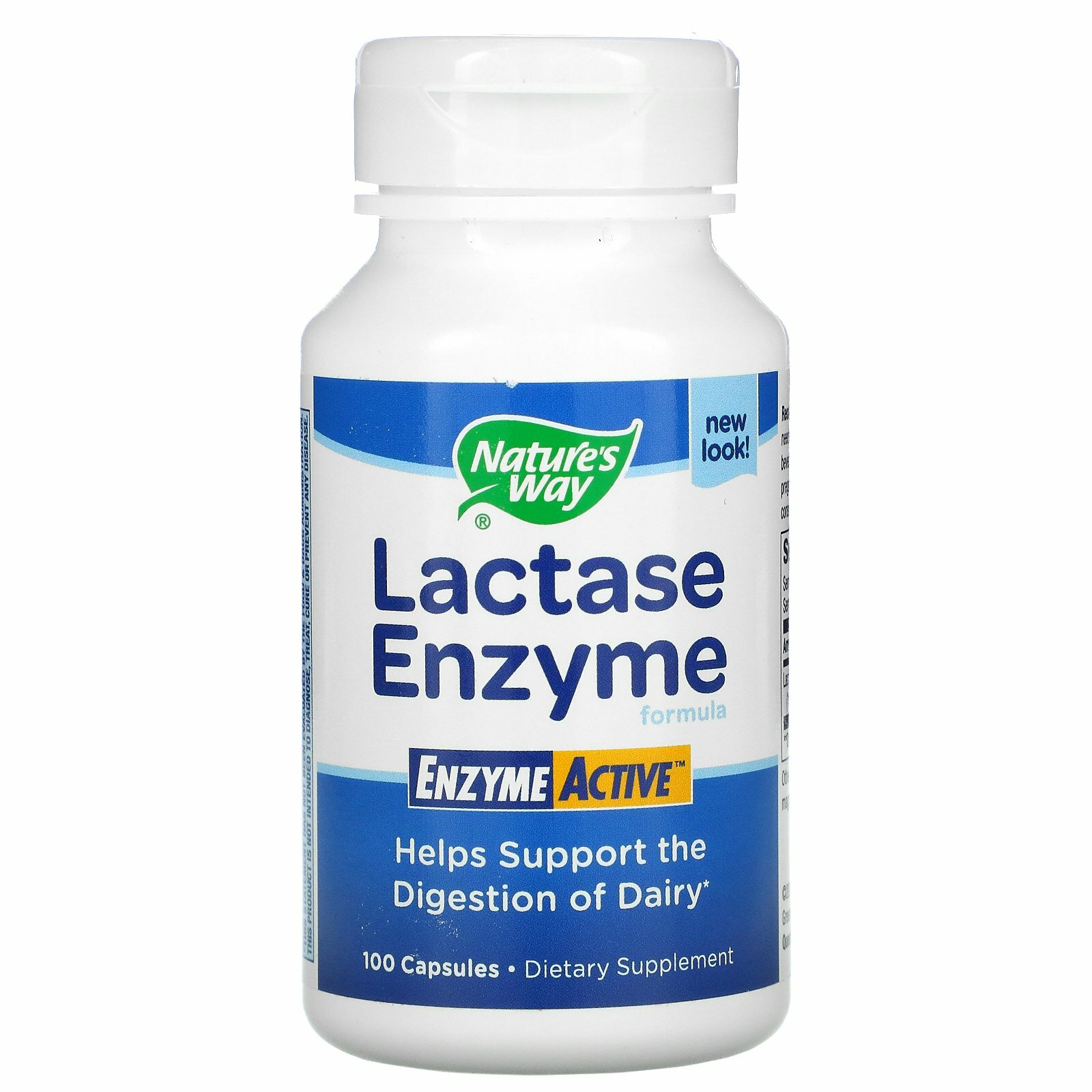 Nature's Way, Lactase Enzyme Formula, 100 Capsules EnzymeActive