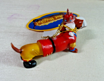 DLO) NEW Westland Hot Diggity Dachshund #16451 Nutcracker Ornament