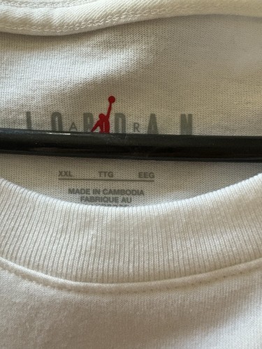 Nike Air Jordan Men’s White Tshirt BNWT XXL - Picture 3 of 4