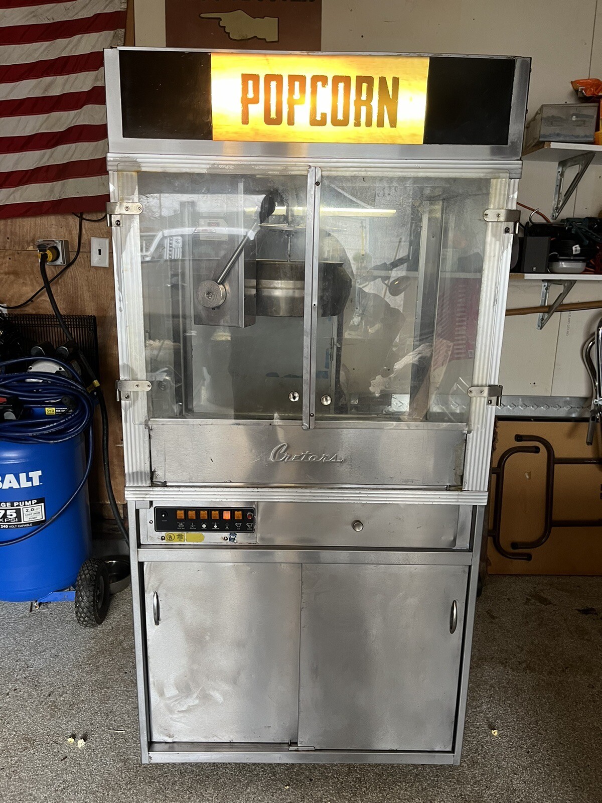 Cretors Large Commercial Popcorn Machine eBay