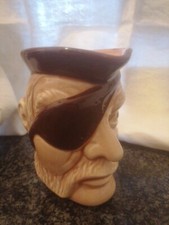 Brocca Boccale Caraffa Inglese  in  Ceramica  Corsaro Pirata VINTAGE 