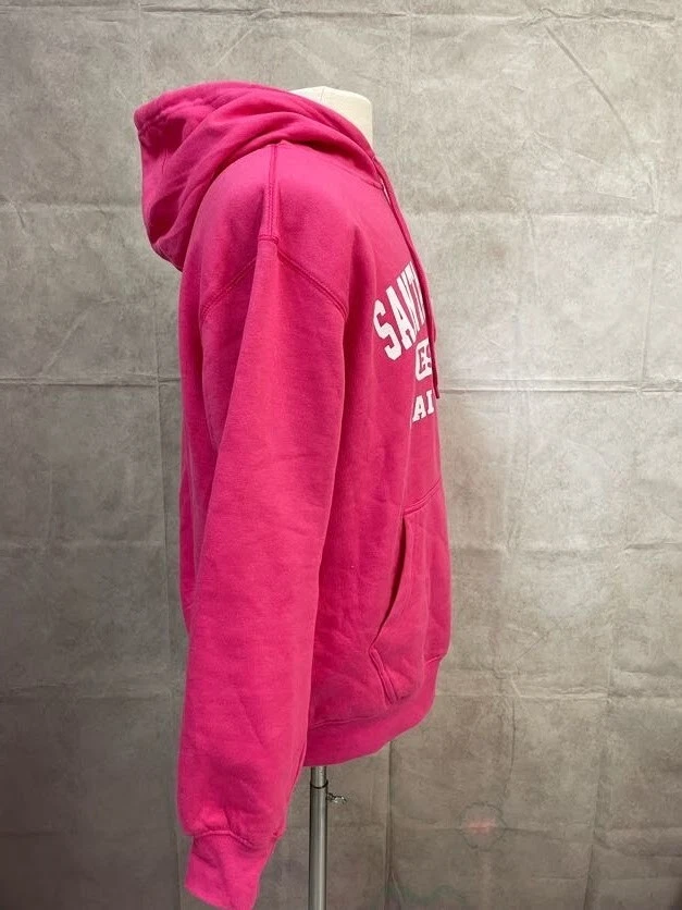 VETEMENTS Felpa con cappuccio Dimco Apparel Santa Barbara California donna rosa taglia M