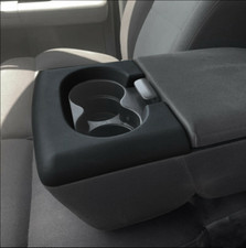 For Ford F150 2004-2014 Black Center Console Cup Holder Armrest Cover Pad Trim