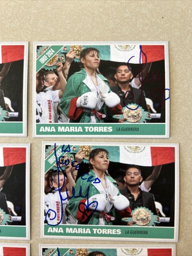 ANA MARIA TORRES SIGNED AUTOGRAPH TRADING CARD COA BOXING CHAMP HOF MEXICO - Picture 3 of 6