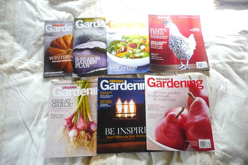 "ORGANIC GARDENING" MAGAZINES 7 ISSUES NOV-JAN 09-10 TO DEC/JAN 2010/11 - Picture 1 of 4