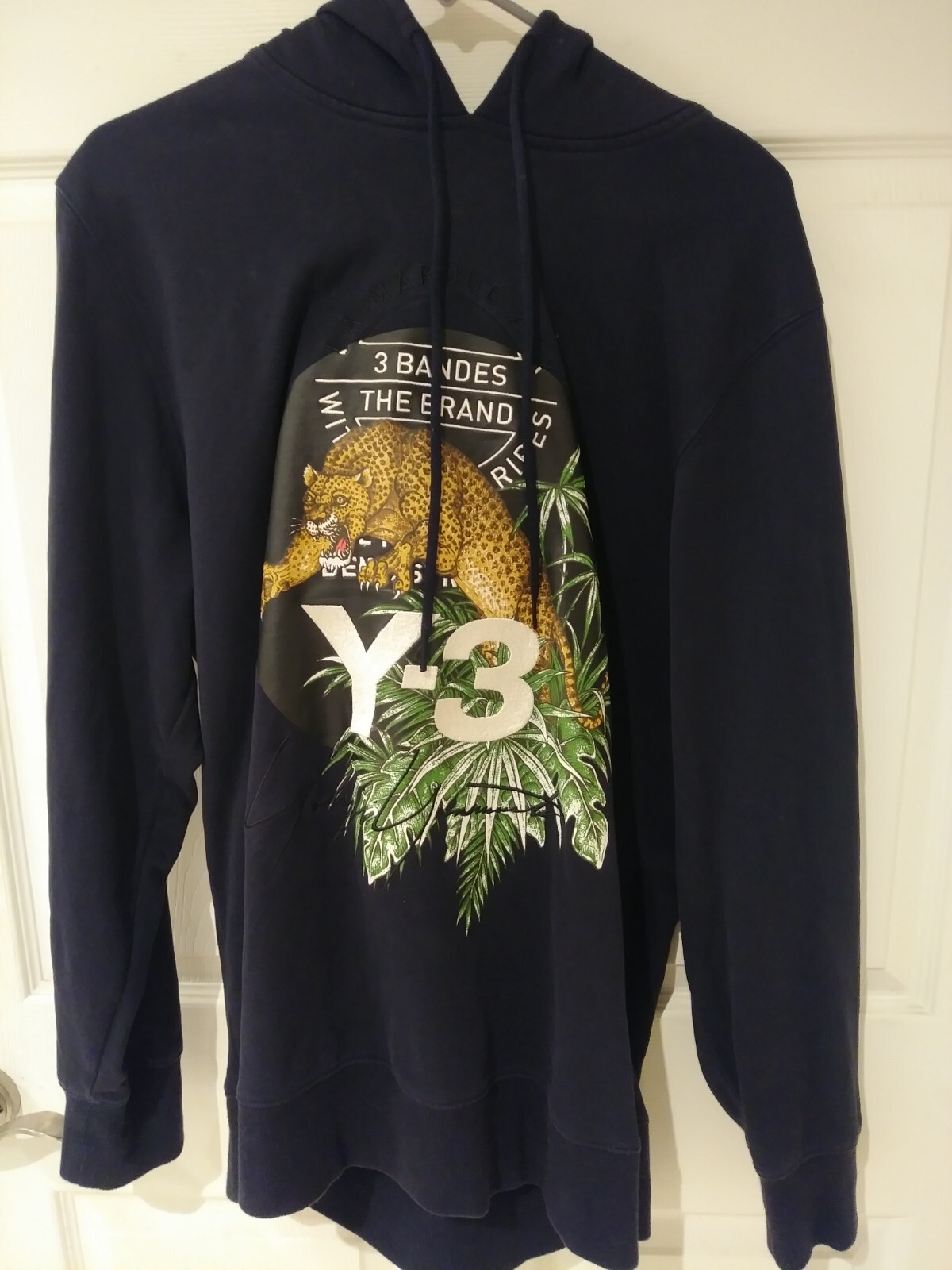 Y-3 Yohji Yamamoto Leopard Print Hoodie XL Adidas y3