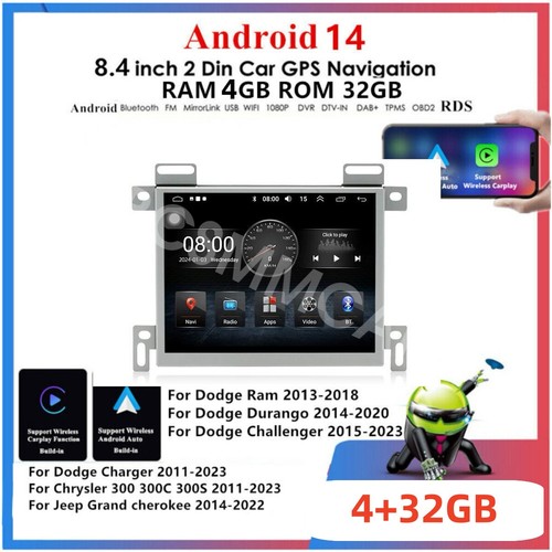 Fit For Dodge Ram 1500 2500 3500 4500 5500 2013-2018 Car Stereo Radio Player GPS - Picture 2 of 6