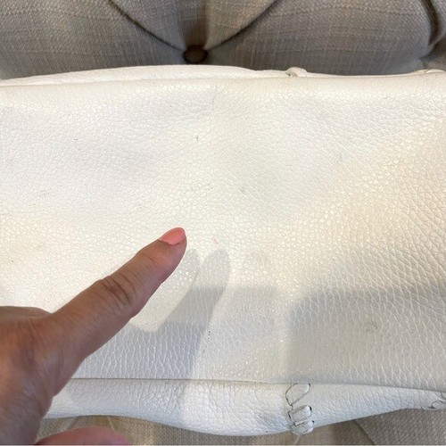 Isabella Fiore White Leather Tote Bag Shoulder hand bag, Tote - Picture 13 of 16